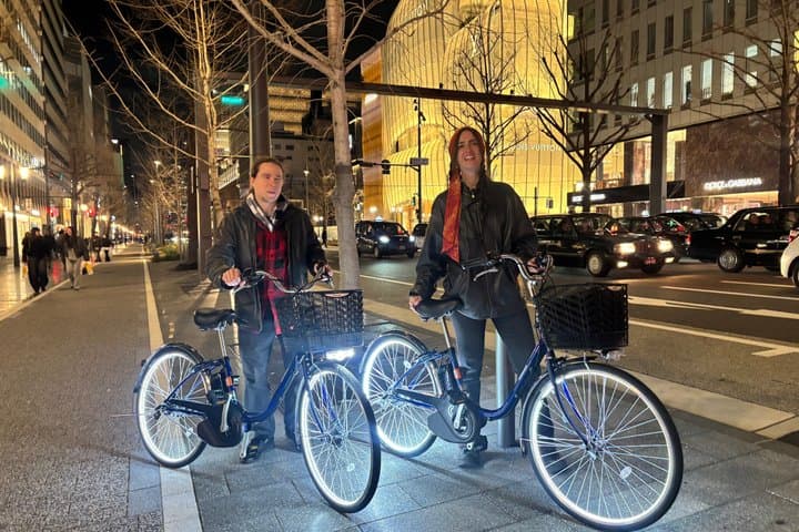 Osaka: LED E-Bike Neon Night Ride to Dotonbori, Namba & Shinsekai