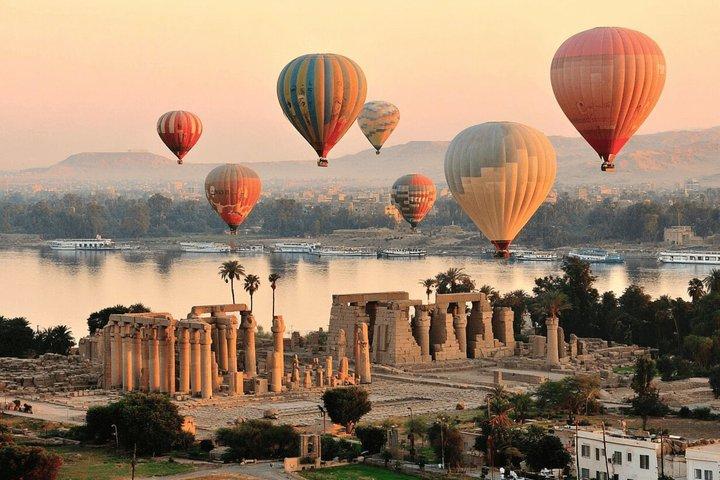Varmluftsballong och halvdagstur på Västbanken i Luxor