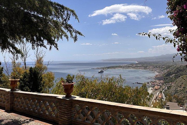 Monte Etna y Taormina desde Catania