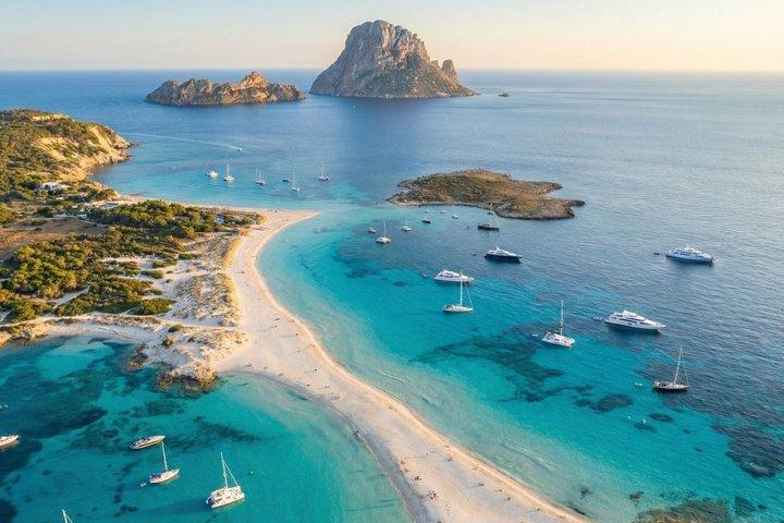 San Antonio : Formentera & Es Vedrà Day Boat Tour com refeições