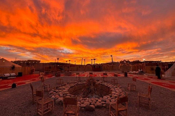 Marrakech Agafay Desert Sunset Dinner, Campfire Experience Pickup