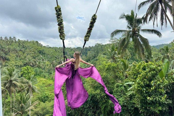 Bali Swing Volcano Rice Terrace And Waterfall Private Guided Tour