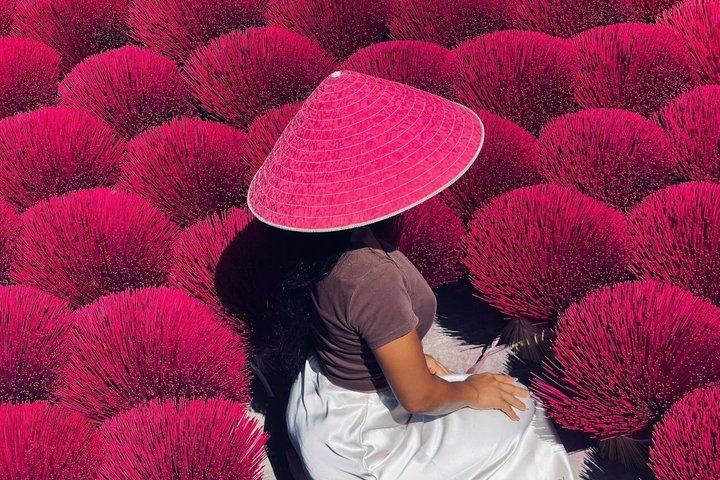 香村、円錐帽子、漆芸、SMALL GROUP ハノイ発