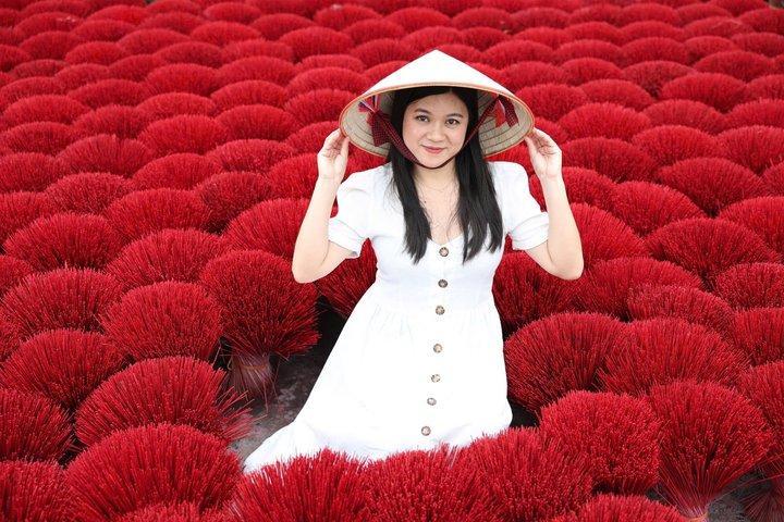 香村、円錐帽子、漆芸、SMALL GROUP ハノイ発
