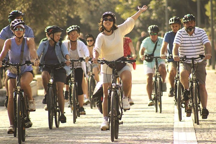 Athens Scenic Electric Bike Tour with optional Acropolis visit