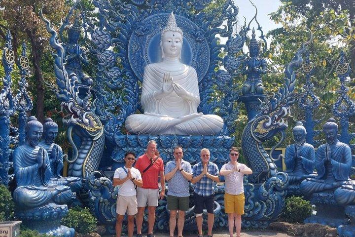 Visite privée du temple bleu et du triangle d'or de Chiang Rai