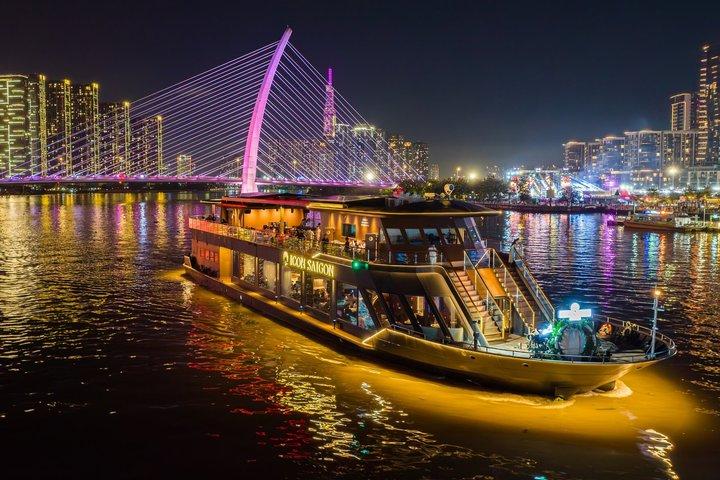 Crucero de lujo al atardecer y la cena por Ho Chi Minh City Icon Saigón