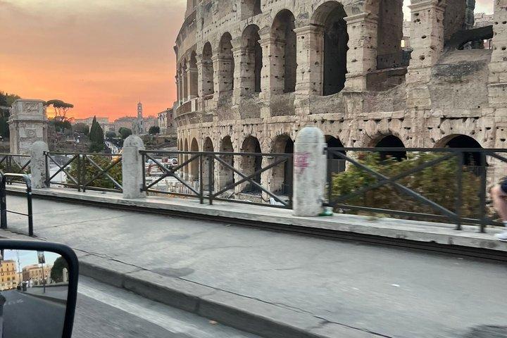 Visite privée Rome Golf Panier avec Points Forts et Pierres Cachées