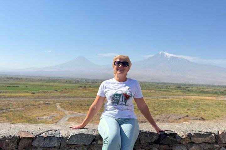 Udsigt over Mount Ararat og Areni Wine Tasting Tour fra Yerevan
