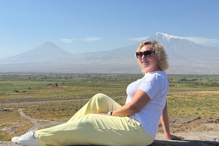Udsigt over Mount Ararat og Areni Wine Tasting Tour fra Yerevan