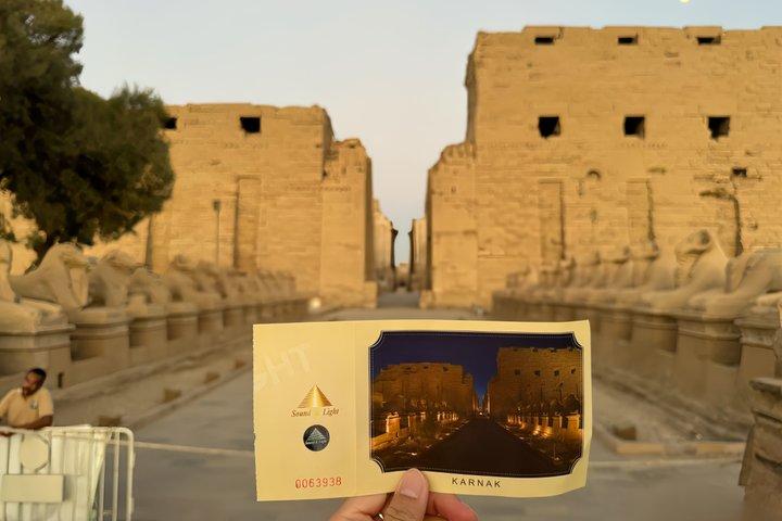 Luxor Private Motorbootfahrt & Karnak Sound and Light Show