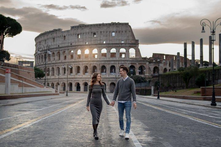 Rome : Séance privée emblématique à Trevi Fountain & Colosseum