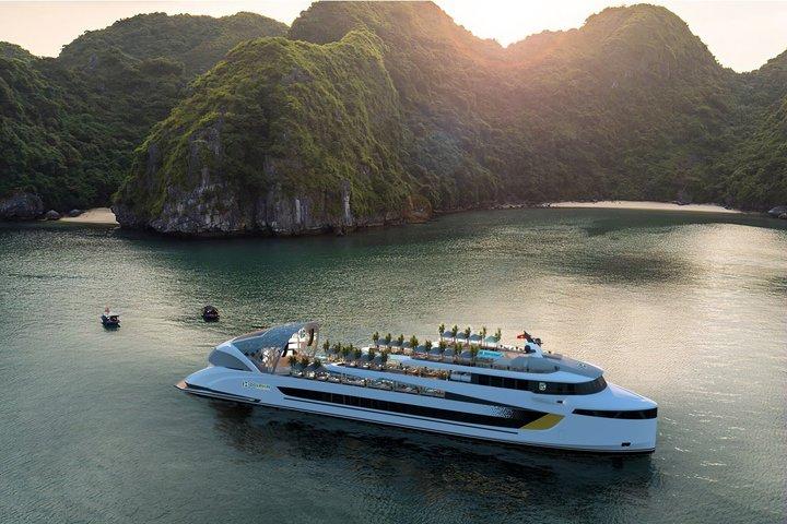 Halong Bay Elite 5 - Tour di un giorno in crociera con delfini da Hanoi