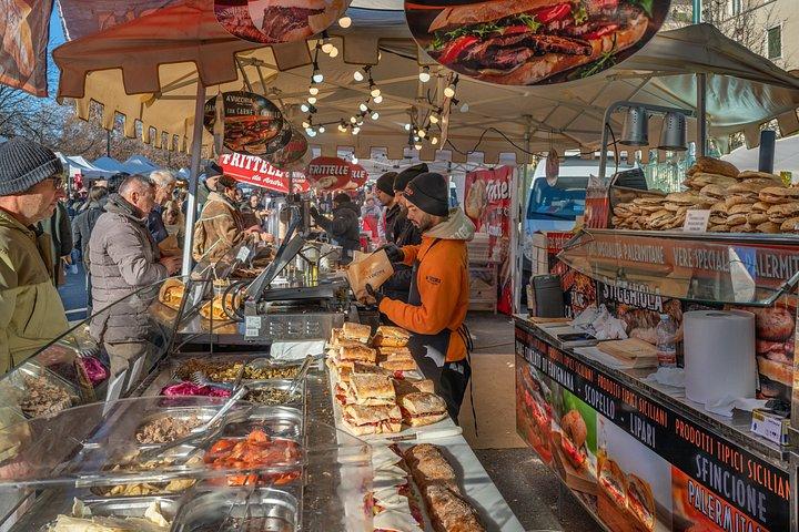 フィレンツェ食文化ツアーサンタンブロージョ市場試食