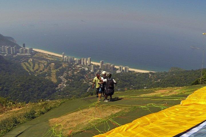 Hanggliding eller paragliding i Rio de Janeiro