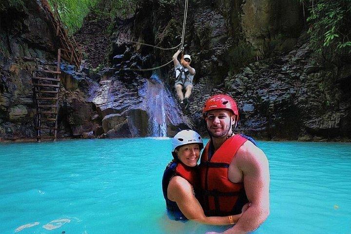 Triple Adrenaline Tour Waterfalls Zipline and Monkey Interaction