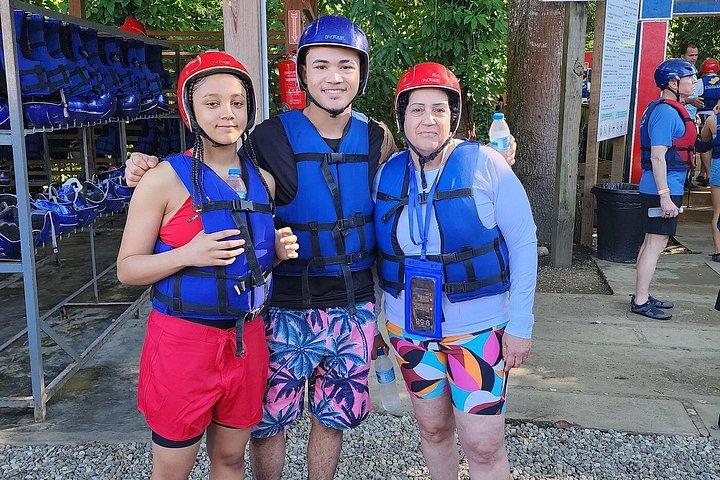Triple Adrenaline Tour Waterfalls Zipline and Monkey Interaction