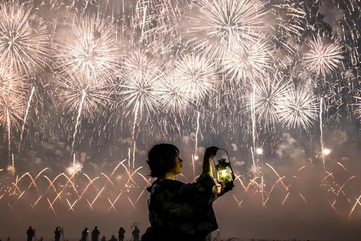 Atami Marine Fireworks Festival & tour del santuario di Hakone da Tokyo