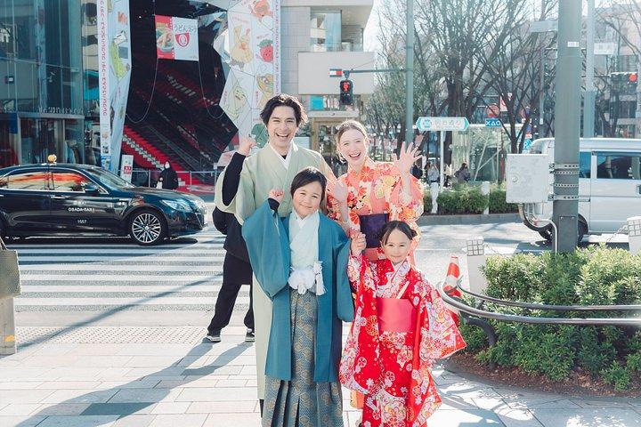 原宿着物レンタル＜ワサビ＞5分着付け＆フォト散策