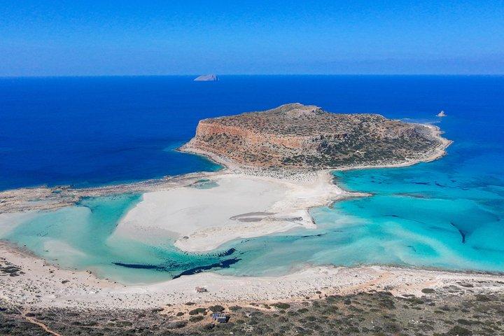 Laguna privata di Balos e spiaggia di Falassarna: una gita di un giorno premium