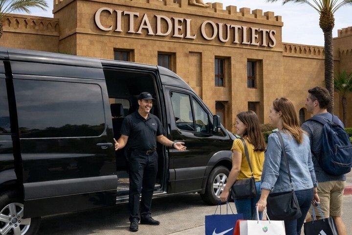 Dagtrip naar de Citadel Outlets vanuit Los Angeles met optioneel afzetten bij luchthaven van Los Angeles