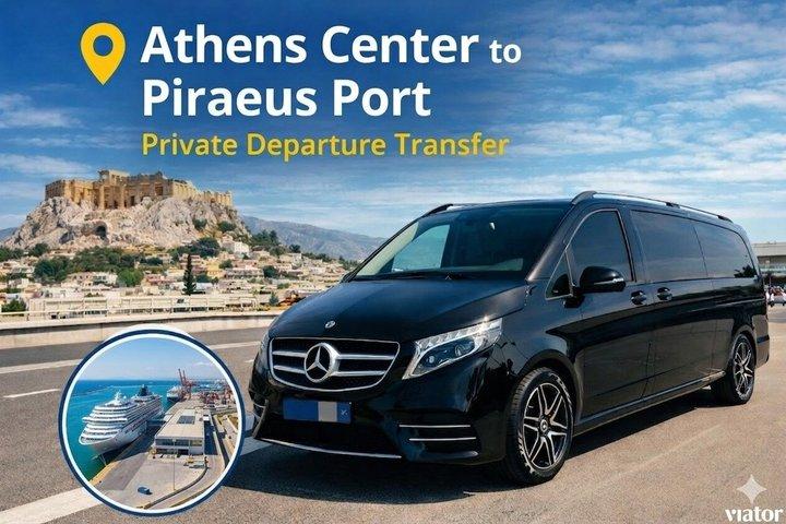 Aten centrum Till Pireus hamn Privat avgång Transfer