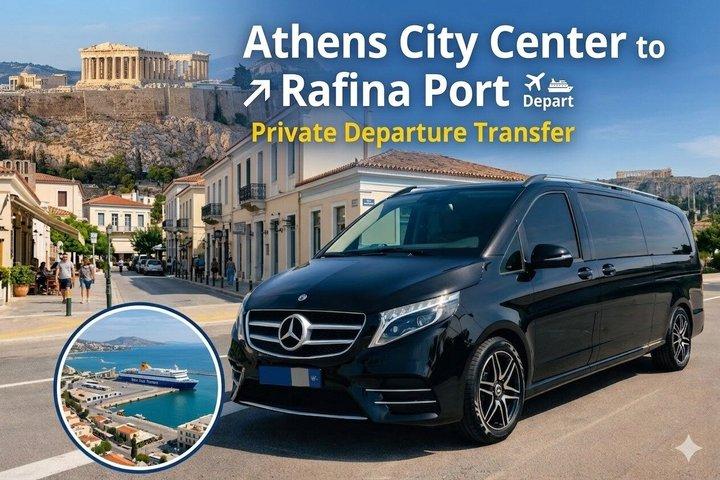 Transfert privé de départ de Athens City Center To Rafina Port