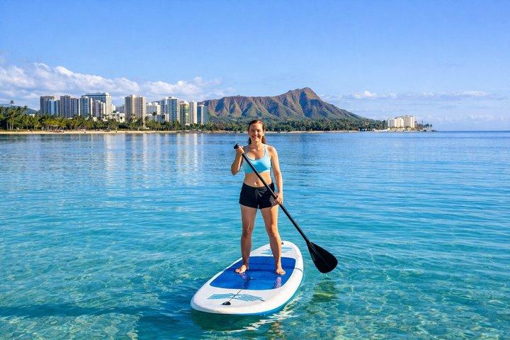 Stand-Up Paddleboard Adventure: Vista deslumbrante de Honolulu