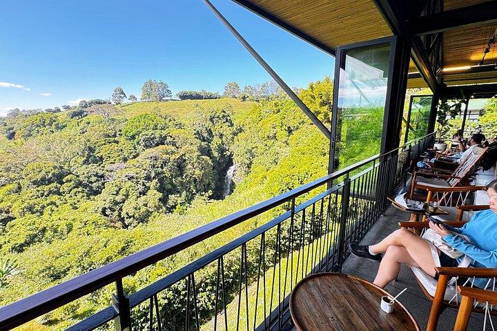 プレミアム ツアー ポアス火山ハシエンダ スターバックス コーヒーとラパスの滝