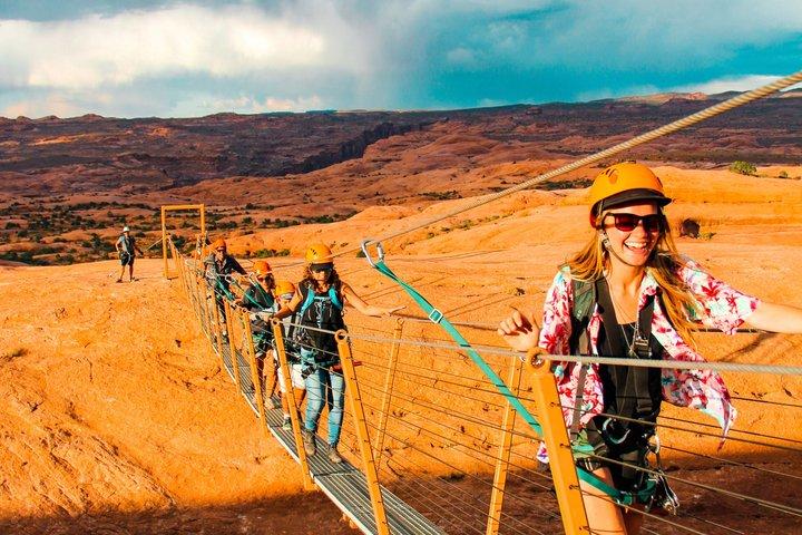 Sunset Zipline äventyr på Raven Rim