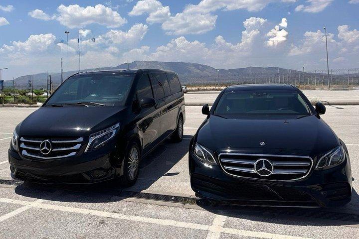 Aten centrum Till Pireus hamn Privat avgång Transfer