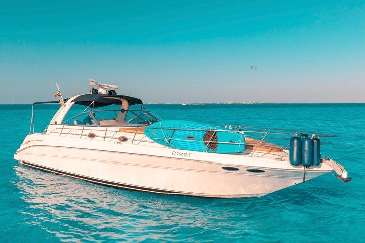 SeaRay 43ft Isla Mujeres, snorkling og mere!!