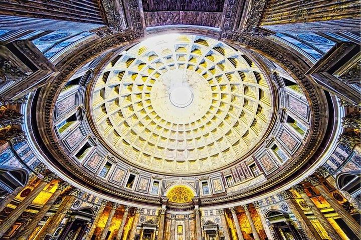 Entré til Roms Pantheon med lydguide
