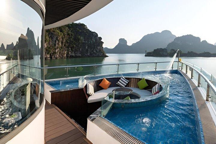 Top VIP Halong & Lan Ha Bay Crociera di lusso di un giorno da Hanoi