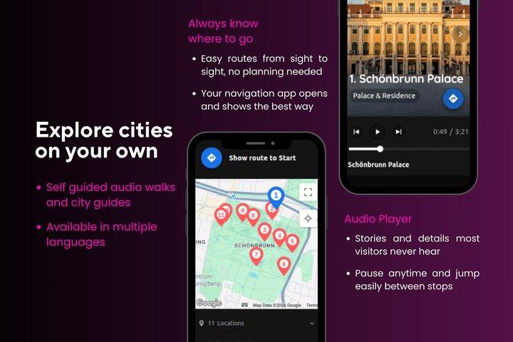 Schönbrunn - lydguide og selvguidet tur (ingen paladsbillet)