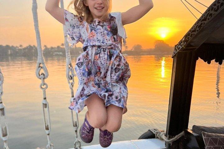 Romántico privado Nilo Felucca Cairo Sunset Dining