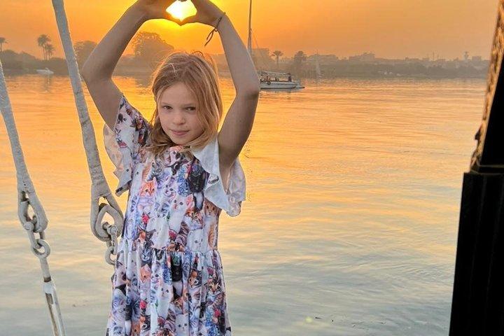 Romántico privado Nilo Felucca Cairo Sunset Dining