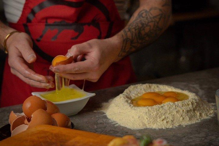 パレルモで料理教室-生パスタとティラミス