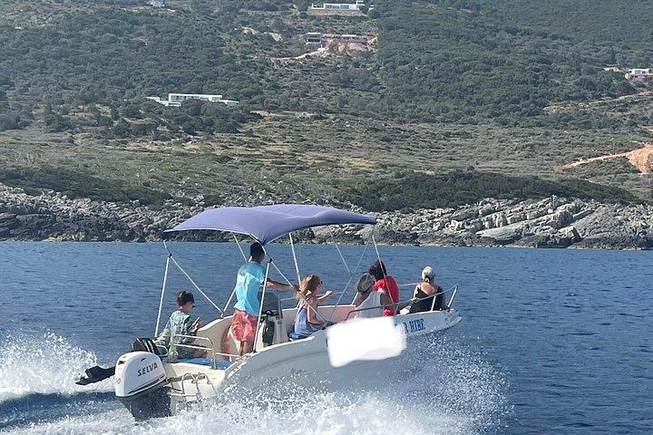 Tour privado de Zakynthos Alykes Alykanas con alquiler de lanchas rápidas