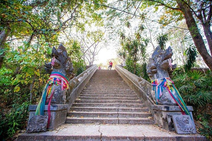 チェンマイ：ワット・ウモン寺院とドイ・ステープ寺院ガイド付きナイトツアー