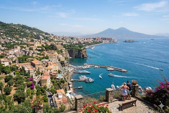 Full-day Group Tour to Sorrento, Positano, Amalfi from Naples