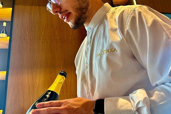 エトナの高級ワイナリーでのワインテイスティング、パルメントでのランチ、そしてドライバー
