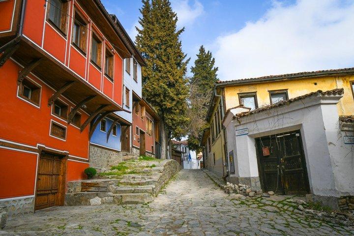 De Sofia : Excursion privée d'une journée à Plovdiv et dégustation de vin en option