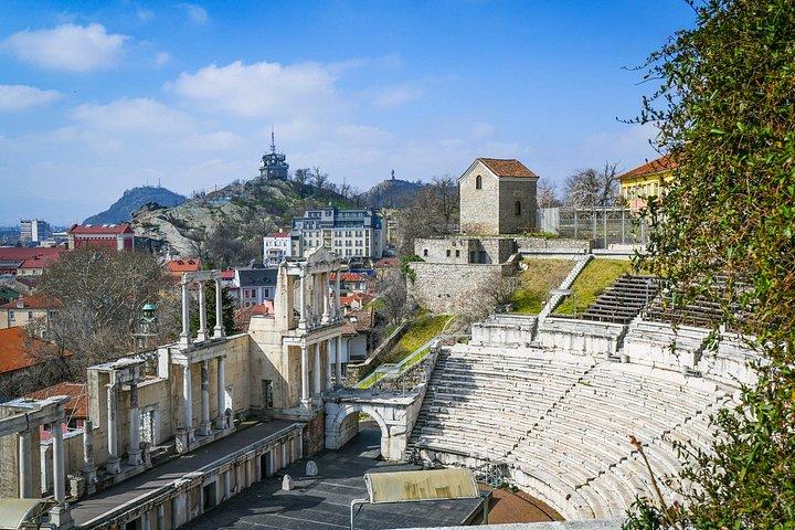 De Sofia : Excursion privée d'une journée à Plovdiv et dégustation de vin en option