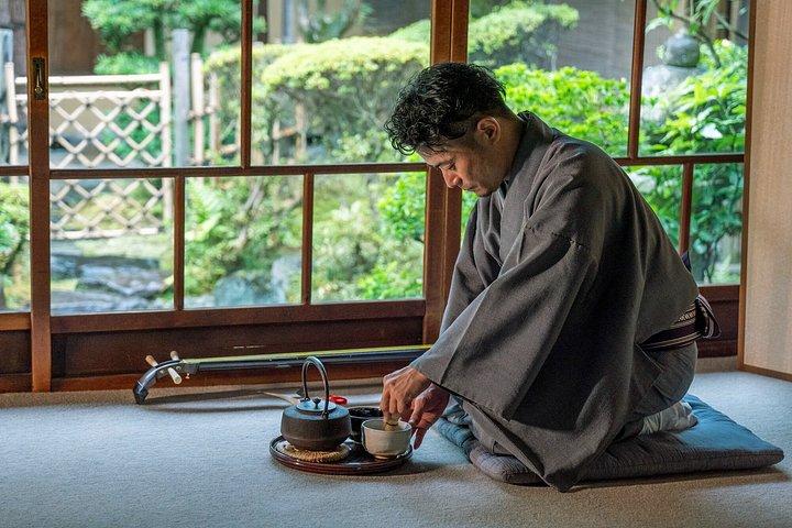 京都のお寺庭園で音と三味線を堪能