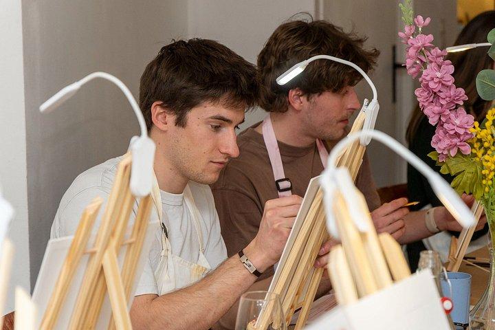 Painting&Wine Workshop - Creative Painting Experience in Paris