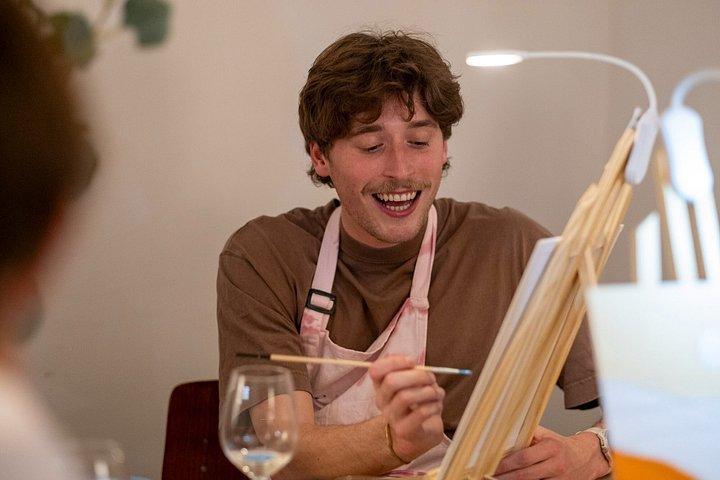 Painting&Wine Workshop - Creative Painting Experience in Paris