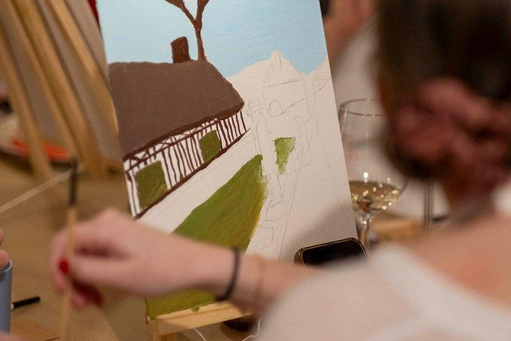 Painting&Wine Workshop - Creative Painting Experience in Paris