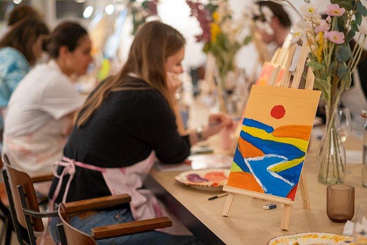Painting&Wine Workshop - Creative Painting Experience in Paris
