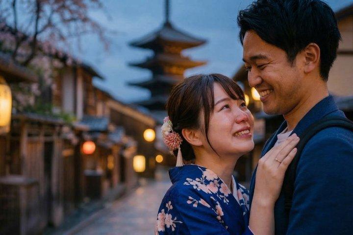 Kyoto Surprise Proposal Photoshoot with Professional Photographer